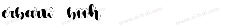 erbarw01 book字体转换